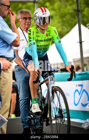 Chianciano Terme, Italia. 30 giugno 2023. LELEIVYTE? Rasa (LTU)giro d'Italia Women 2023. Prima tappa a Chianciano Terme. Cronometro inizio della tappa durante la fase 1 - giro d'Italia femminile, giro d'Italia a Chianciano Terme, Italia, giugno 30 2023 crediti: Agenzia fotografica indipendente/Alamy Live News Foto Stock