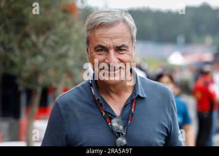 Spielberg, Austria. 30 giugno 2023. Formula 1 Rolex Gran Premio d'Austria al Red Bull Ring, Austria. Nella foto: Carlos Sainz dopo la qualifica © Piotr Zajac/Alamy Live News Foto Stock