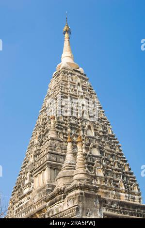 Tempio Mahabodhi, Bagan, Birmania, Pagan, Myanmar Foto Stock