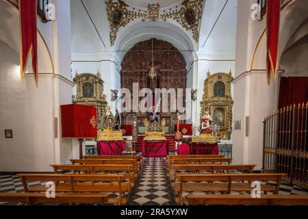 Interno della chiesa di San Agustin - Arcos de la Frontera, Cadice, Spagna Foto Stock