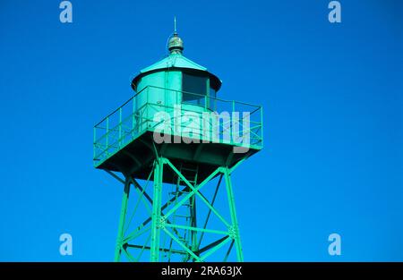 Faro, torre a reticolo, Bremerhaven, Brema, Germania Foto Stock