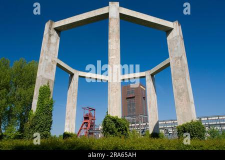 Ex Nordstern Colliery, Nordsternpark, Route of Industrial Heritage, Gelsenkirchen, Renania settentrionale-Vestfalia, Germania Foto Stock