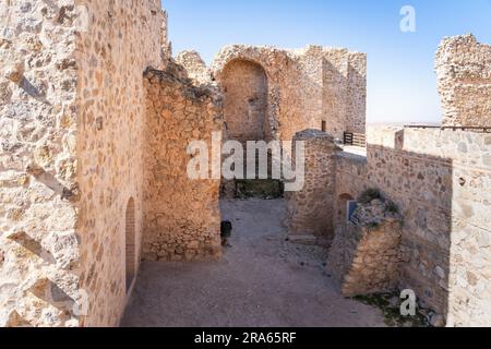 Castello di Consuegra (Castello di la Muela) interno - Consuegra, Castilla-la Mancha, Spagna Foto Stock