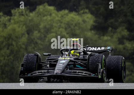 SPIELBERG - Lewis Hamilton (Mercedes) durante la Sprint Race che ha preceduto il Gran Premio d'Austria al Red Bull Ring il 1 luglio 2023 a Spielberg, in Austria. ANP SEM VAN DER WAL Foto Stock