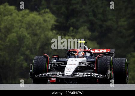 SPIELBERG - Yuki Tsunoda (AlphaTauri) durante la Sprint Race che ha preceduto il Gran Premio d'Austria al Red Bull Ring il 1 luglio 2023 a Spielberg, in Austria. ANP SEM VAN DER WAL Foto Stock