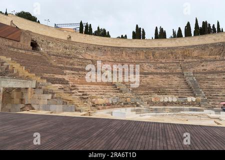 Il Teatro Romano di Cartagena, Spagna Foto Stock