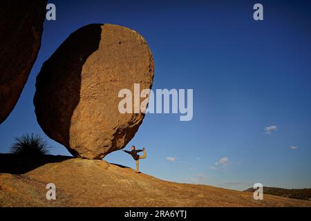 Area del Parco Nazionale di Girraween della Granite Belt nella regione di Darling Downs nel Queensland, in Australia, riservata come parco nazionale, spettacolare farina Foto Stock