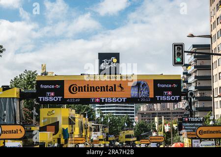 Arrivo al Tour de France 2023. Foto Stock