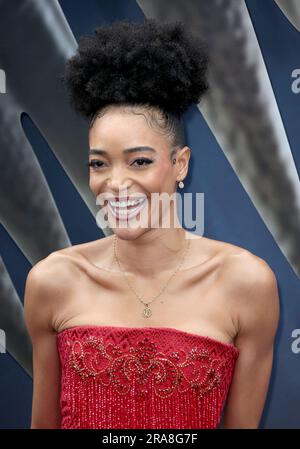 28 giugno 2023 - Londra, Inghilterra, Regno Unito - Cassie Clare partecipa alla Witcher Season 3 UK Premiere, The Now Building Foto Stock