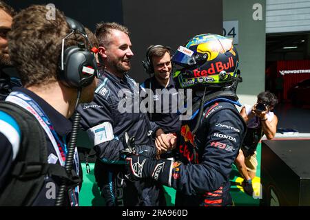 Spielberg, Autriche. 2 luglio 2023. IWASA Ayumu (jpn), DAMS, Dallara F2, ritratto durante la 7a prova del Campionato FIA di Formula 2 2023 dal 30 giugno al 2 luglio 2023 sul Red Bull Ring, a Spielberg, Austria - foto Florent Gooden/DPPI Credit: DPPI Media/Alamy Live News Foto Stock