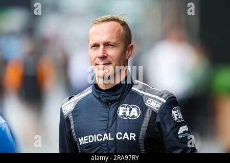 Spielberg, Autriche. 1 luglio 2023. REINDLER Karl, FIA Medical Car driver, ritratto, durante la Formula 1 2023 Rolex Grosser Preis von Osterreich, Gran Premio d'Austria 2023, 9° prova del Campionato del mondo di Formula 1 2023 dal 30 giugno al 2 luglio 2023 sul Red Bull Ring, a Spielberg, Austria - foto Florent Gooden/DPPI Credit: DPPI Media/Alamy Live News Foto Stock