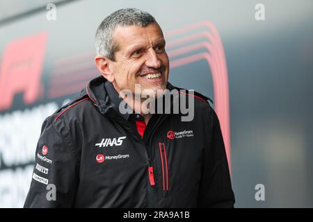 STEINER Guenther (ita), Team Principal del team Haas F1, ritratto durante il 7° round del Campionato FIA di Formula 2 2023 dal 30 giugno al 2 luglio 2023 sul Red Bull Ring, a Spielberg, Austria credito: Independent Photo Agency Srl/Alamy Live News Foto Stock