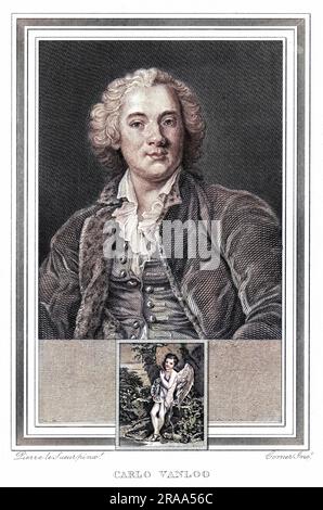 CARLO VANLOO artista italiano che lavora in Francia Data: 1705 - 1765 Foto Stock