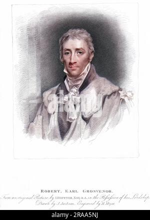 ROBERT earl GROSVENOR, primo marchese di WESTMINSTER (1767 - 1845), ricco proprietario terriero noto per le sue attività di allevamento di cavalli quando conte Grosvenor. Foto Stock