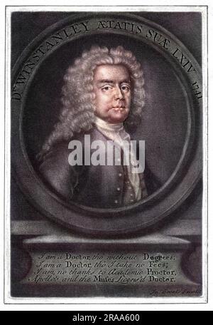 JOHN WINSTANLEY scrittore, all'età di 64 anni Data: 1678 - 1750 Foto Stock