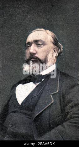 LEON MICHEL GAMBETTA (1838 - 1882), statista francese. Data: 1881 Foto Stock