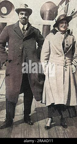 H.H. Il Maharani di Kapurthala, ex Anita Delgardo (Delgado), la famosa ballerina spagnola che sposò il Maharajah Jagatjit Singh di Kapurthala nel 1908. Il Maharajah era, secondo un rapporto del Tatler di quell'anno, 'i nobili più colti dell'India, essendo un fluente studioso francese e un uomo di lettere profondamente letto. E' stato al fronte, e anche, come il resto dei principi indiani, ha dato una magnifica prova della sua lealtà alla causa alleata. Sua altezza ha recentemente preso mezzo milione di franchi del prestito della guerra francese. Il suo libro di affitto da solo è stimato a circa £ 180,0 Foto Stock