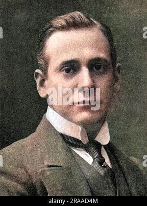 Sir Frederick Handley Page (1885 - 1962), pioniere dell'industria aeronautica, conosciuto come il padre del bombardiere pesante. Durante la prima guerra mondiale, sviluppò la Handley Page o/100, che per la prima volta volò nel dicembre del 1915, segnando l'inizio della reputazione della società Handley Page per la costruzione di grandi aerei. Durante la guerra fu ulteriormente sviluppata nei bombardamenti o/400 e o/1500. Data: 1918 Foto Stock