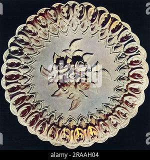 Disegni per Cake Tops, Shell Scroll Border Design. Data: 1936 Foto Stock