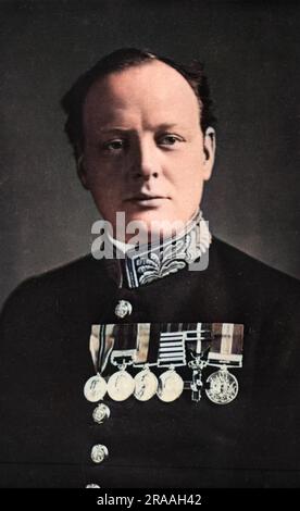 Fotografia ritratto di Sir Winston Churchill Data: C. 1920 Foto Stock