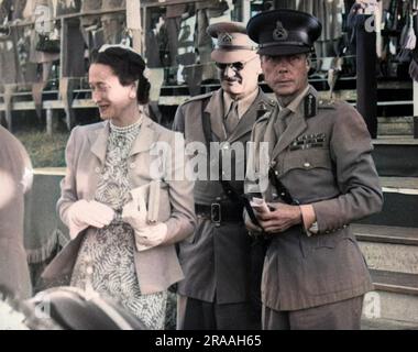 Il duca e la duchessa di Windsor alle Bahamas nel 1940 circa. Il duca era di stanza lì come governatore durante la seconda guerra mondiale. Data: c. 1940 Foto Stock