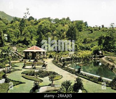 Giardini botanici governativi, Ootacamund (Udhagamandalam, Ooty), stato del Tamil Nadu, India. Data: Circa 1890 Foto Stock