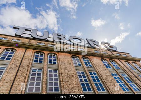 Edificio del birrificio Tuborg a Copenaghen. Birreria danese. Foto Stock