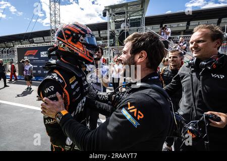 VERSCHOOR Richard (nld), Van Amersfoort Racing, Dallara F2, ritratto durante il 7° round del Campionato FIA di Formula 2 2023 dal 30 giugno al 2 luglio 2023 sul Red Bull Ring, a Spielberg, in Austria Foto Stock