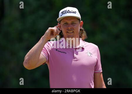 Cadice, Spagna. 2 luglio 2023. CADICE, SPAGNA - 02 LUGLIO: Cameron Smith dello Squartatore GC durante il terzo giorno del LIV Golf - Andalucia al Real Club Valderrama il 2 luglio 2023 a Cadice, Spagna. (Immagine di credito: © DAX via ZUMA Press Wire) SOLO USO EDITORIALE! Non per USO commerciale! Foto Stock