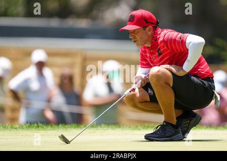 Cadice, Spagna. 2 luglio 2023. CADICE, SPAGNA - 02 LUGLIO: Sergio Garcia di Fireballs GC durante il terzo giorno del LIV Golf - Andalusia al Real Club Valderrama il 2 luglio 2023 a Cadice, Spagna. (Immagine di credito: © DAX via ZUMA Press Wire) SOLO USO EDITORIALE! Non per USO commerciale! Foto Stock