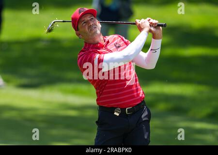 Cadice, Spagna. 2 luglio 2023. CADICE, SPAGNA - 02 LUGLIO: Sergio Garcia di Fireballs GC durante il terzo giorno del LIV Golf - Andalusia al Real Club Valderrama il 2 luglio 2023 a Cadice, Spagna. (Immagine di credito: © DAX via ZUMA Press Wire) SOLO USO EDITORIALE! Non per USO commerciale! Foto Stock