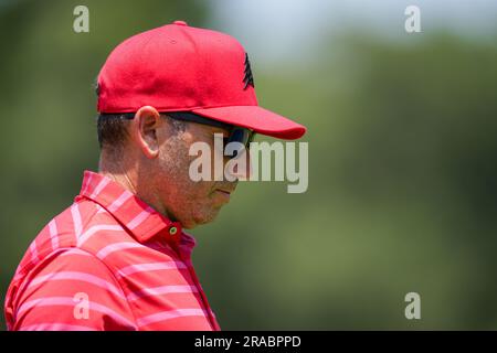 Cadice, Spagna. 2 luglio 2023. CADICE, SPAGNA - 02 LUGLIO: Sergio Garcia di Fireballs GC durante il terzo giorno del LIV Golf - Andalusia al Real Club Valderrama il 2 luglio 2023 a Cadice, Spagna. (Immagine di credito: © DAX via ZUMA Press Wire) SOLO USO EDITORIALE! Non per USO commerciale! Foto Stock