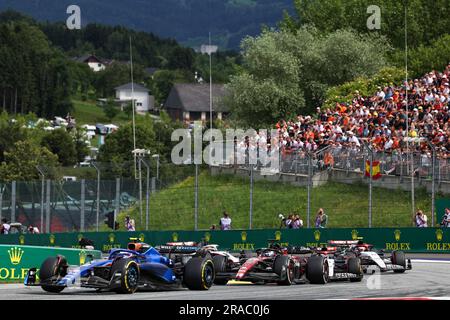Red Bull Ring Circuit, Spielberg, Austria, 2 luglio 2023, Logan Sargeant (USA) Williams Racing&#XA;&#XA;durante la gara di domenica 2 luglio - FORMULA 1 ROL Foto Stock