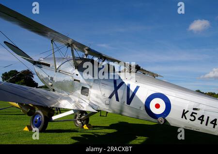 Hawker Hind, G-ANEP, K5414, Shuttleworth Collection, Old Warden, Biggleswade, Bedfordshire, Inghilterra, Regno Unito. Foto Stock