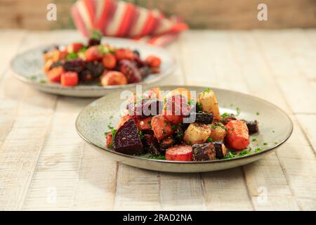 Verdure al forno Foto Stock