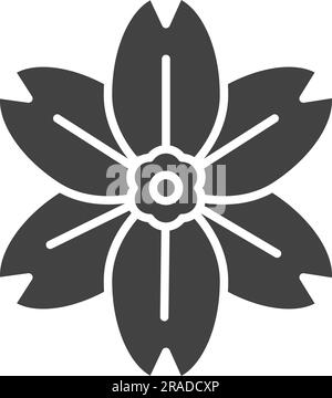 Alpine dimentica me non icona immagine. Illustrazione Vettoriale