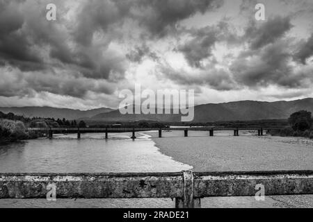 La panoramica State Highway 6 sulla costa occidentale di South Island, nuova Zelanda Foto Stock