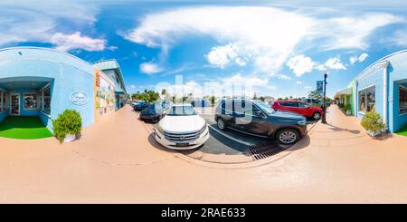 Visualizzazione panoramica a 360 gradi di Stuart, FL, USA - 1° luglio 2023: