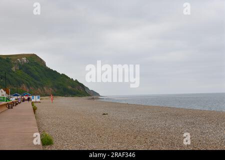 Seaton Beach in the Summer Devon Inghilterra regno unito 2023 Foto Stock