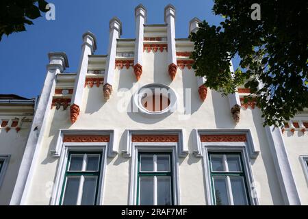 Sibiu è una città medievale fortificata ben conservata nel centro della Romania Foto Stock