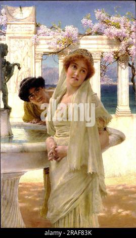 A Difference of Opinion 1896 di Sir Lawrence Alma-Tadema Foto Stock