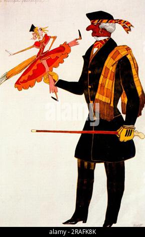 Costume per l'inglese, da la Boutique Fantastique 1917 di Leon Bakst Foto Stock