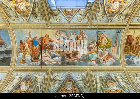 Galleria degli specchi, Palazzo Ducale, Mantova, Lombardia, Italia Foto Stock