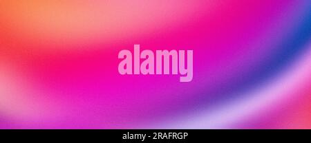 Colore astratto viola magenta arancione rosa sfondo sfumatura di colore effetto granuloso intestazione banner Web con effetto granuloso Foto Stock