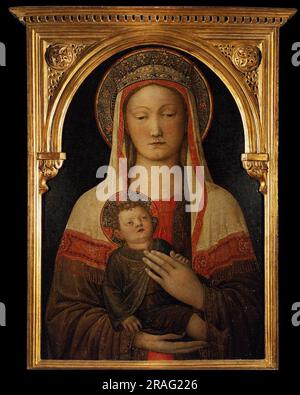 Madonna col bambino 1450 di Jacopo Bellini Foto Stock