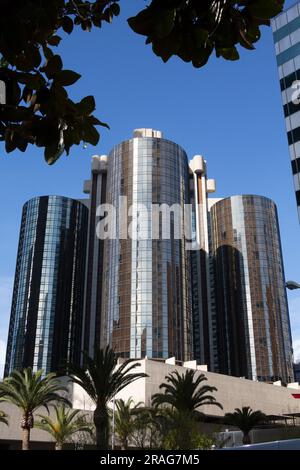 The Westin Bonaventure Hotel & Suites nel centro di Los Angeles, CALIFORNIA, USA Foto Stock