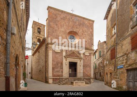 Chiesa di Santa Maria e San Rocco, Pitigliano, Grosseto, Toscana, Italia Foto Stock