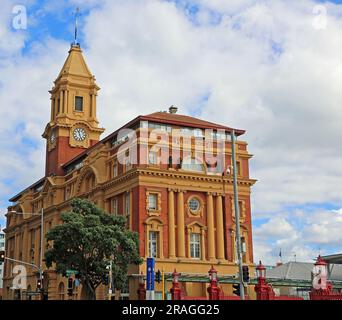 Auckland Ferry Building, nuova Zelanda Foto Stock