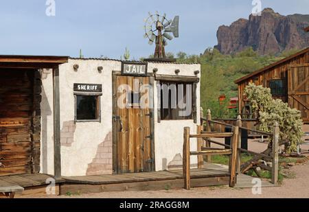 Prigione nel Superstition Mountain Museum - Arizona Foto Stock