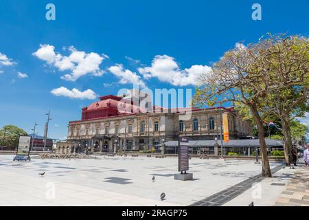 Il Teatro Nazionale della Costa Rica è il teatro nazionale della Costa Rica, situato nella sezione centrale di San José. Foto Stock